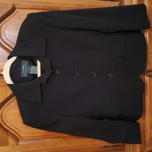 Lauren by Ralph Lauren petite 10p black 5 button blazer jacket